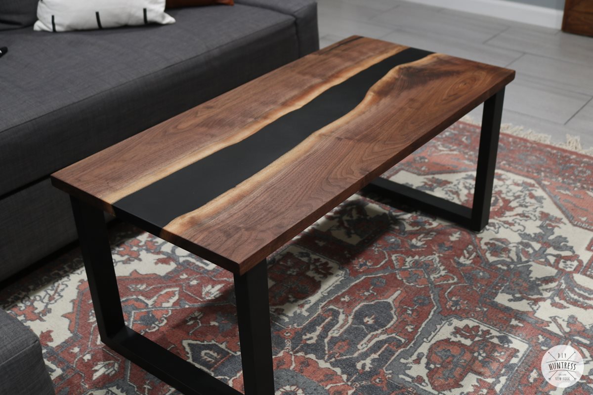 Epoxy wood deals coffee table