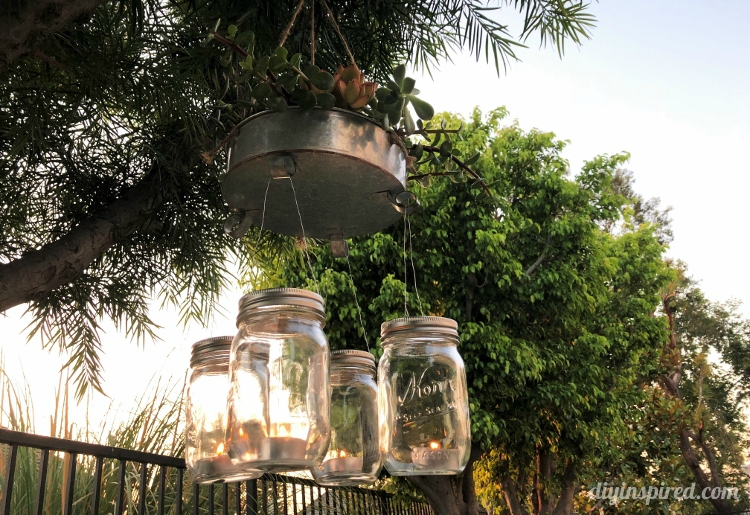 Diy mason store jar chandelier