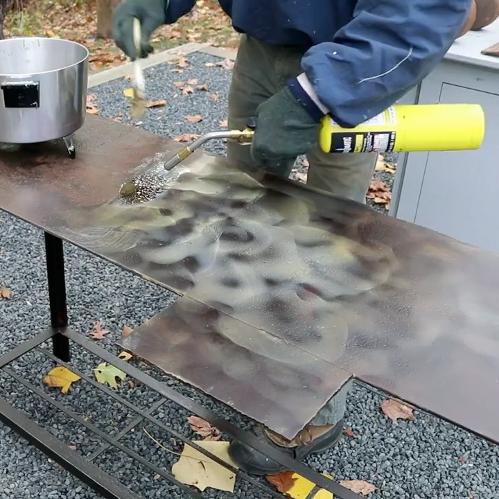 Bernzomatic, Applying a Beeswax Finish with a Torch