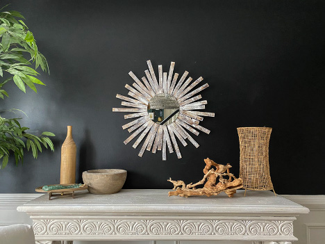 SUNBURST MIRROR WALL DECOR 