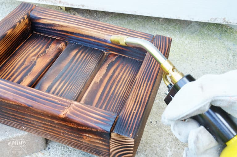 How to: DIY Burned Wood Finish  Burnt wood finish, Wood diy, Wood