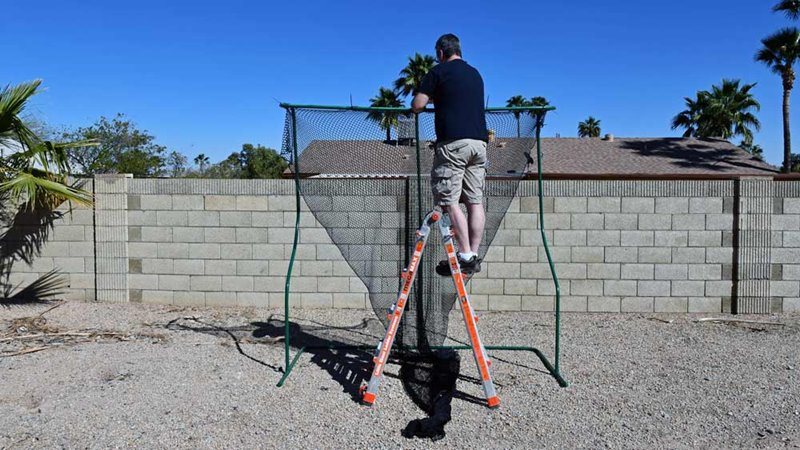 Attaching golf netting