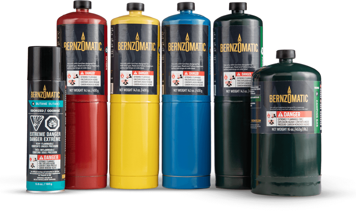 Bernzomatic Standard Propane Fuel Cylinder - Pack of 3